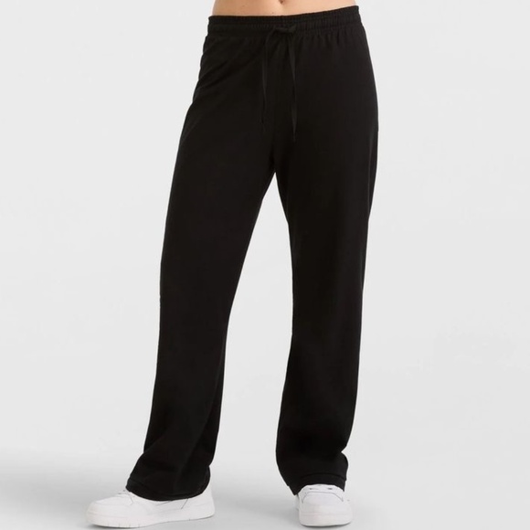 Champion Women's Black Lounge Cotton Pants, Standard Fit, Lightweight Size Large - Picture 1 of 8